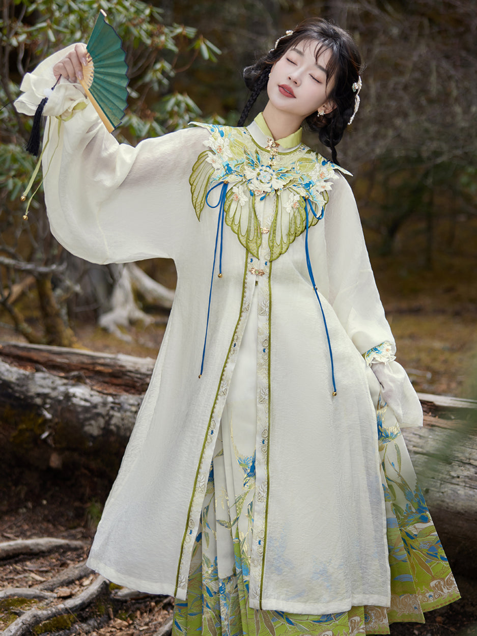 "青鸟还川" BLUEBIRD RETURNS MING DYNASTY HANFU SET