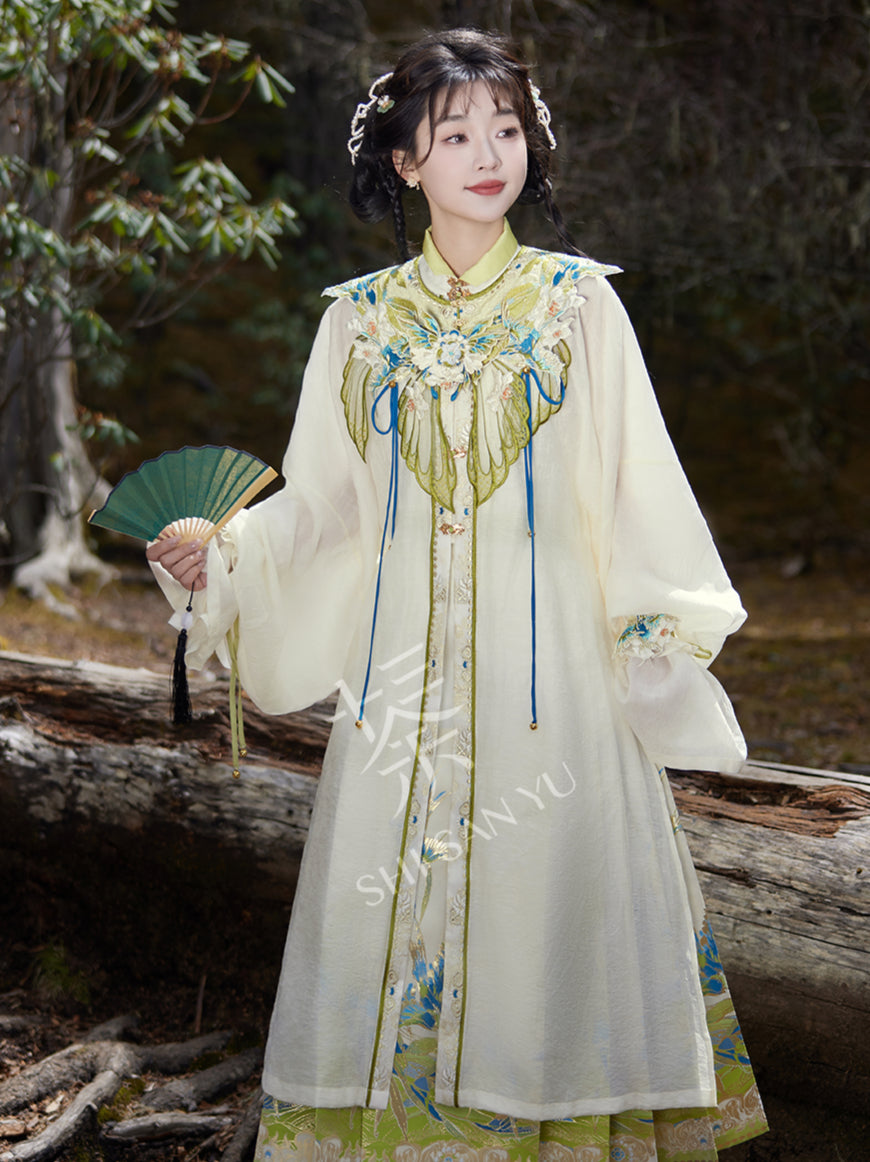 "青鸟还川" BLUEBIRD RETURNS MING DYNASTY HANFU SET