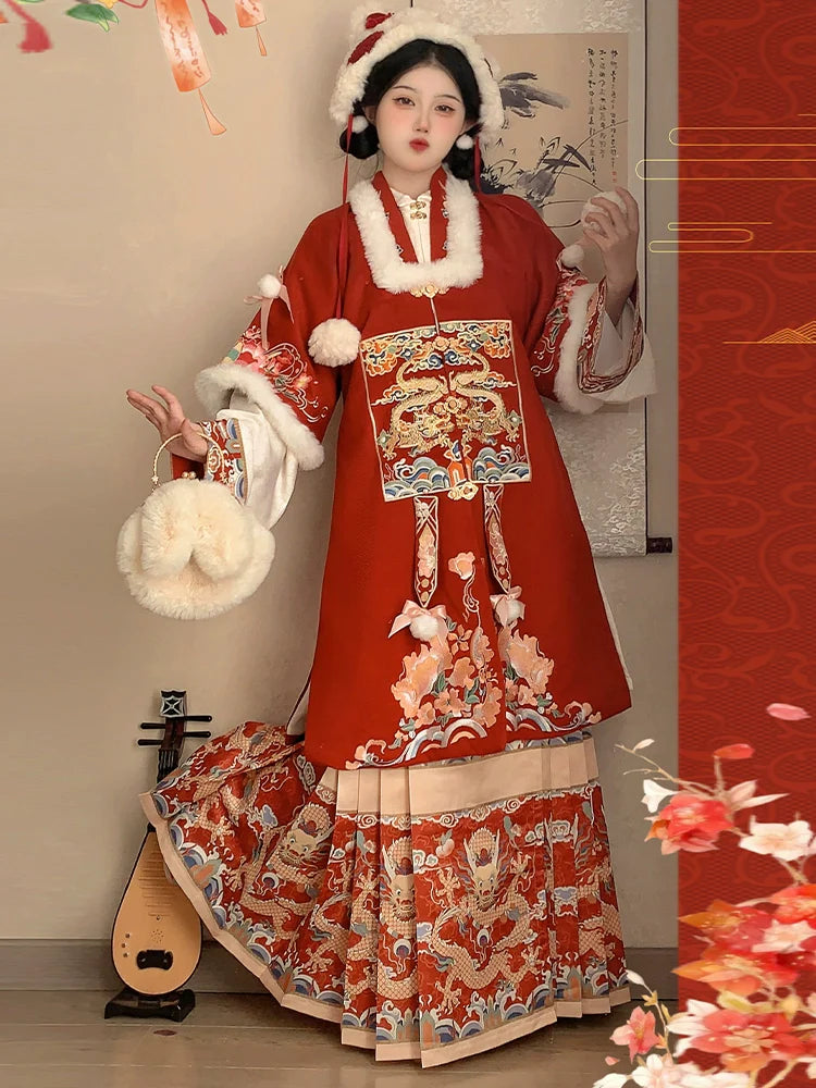(Final Sale)"九霄龙吟"Ming-Dynasty Hanfu Set
