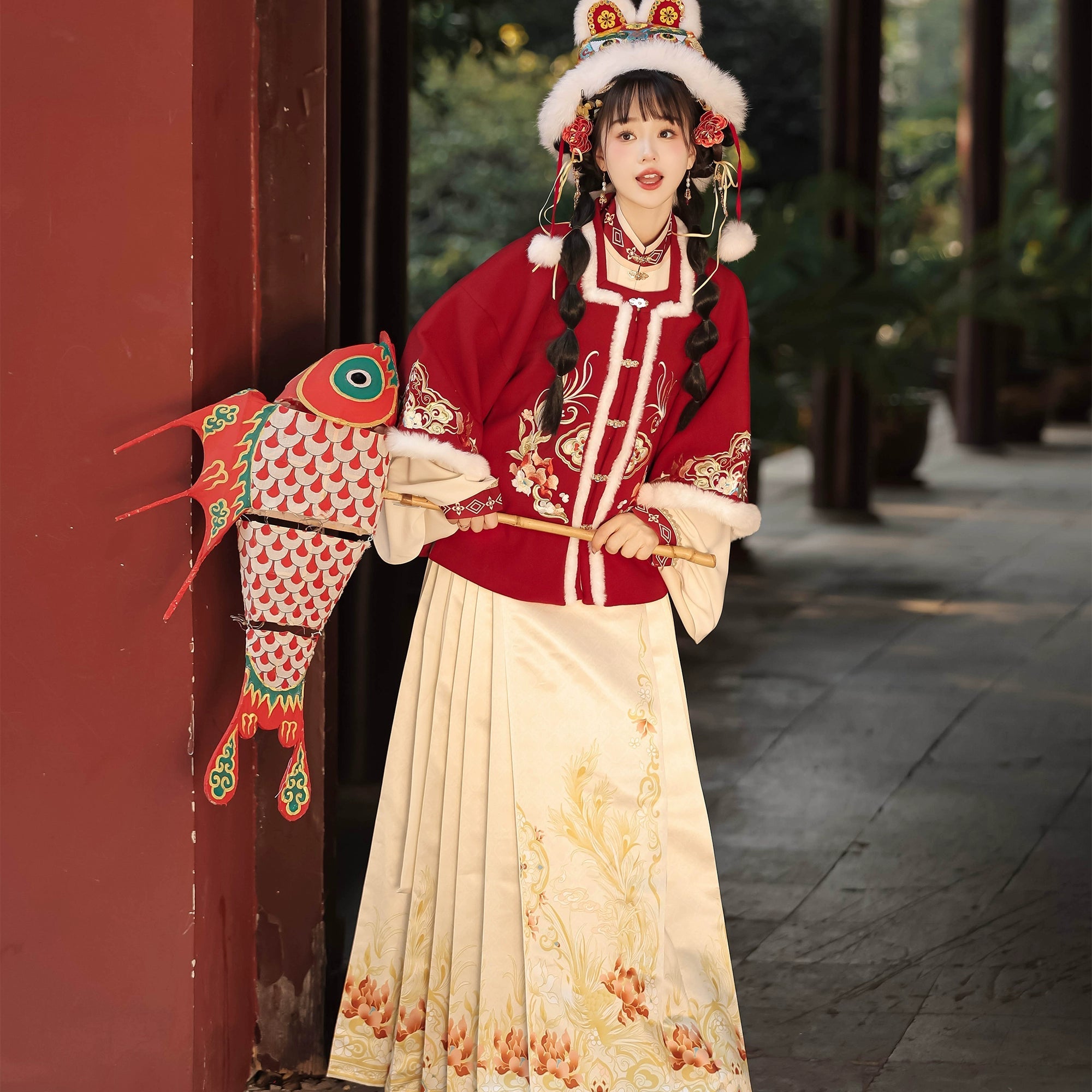 (Final Sale)"岁岁年年"Ming- Dynasty Hanfu Set