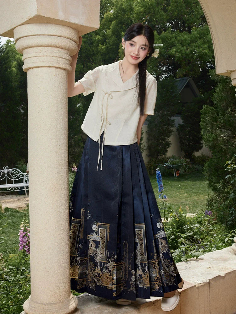 (Final Sale)"绘意晚" Modern-style Hanfu Set