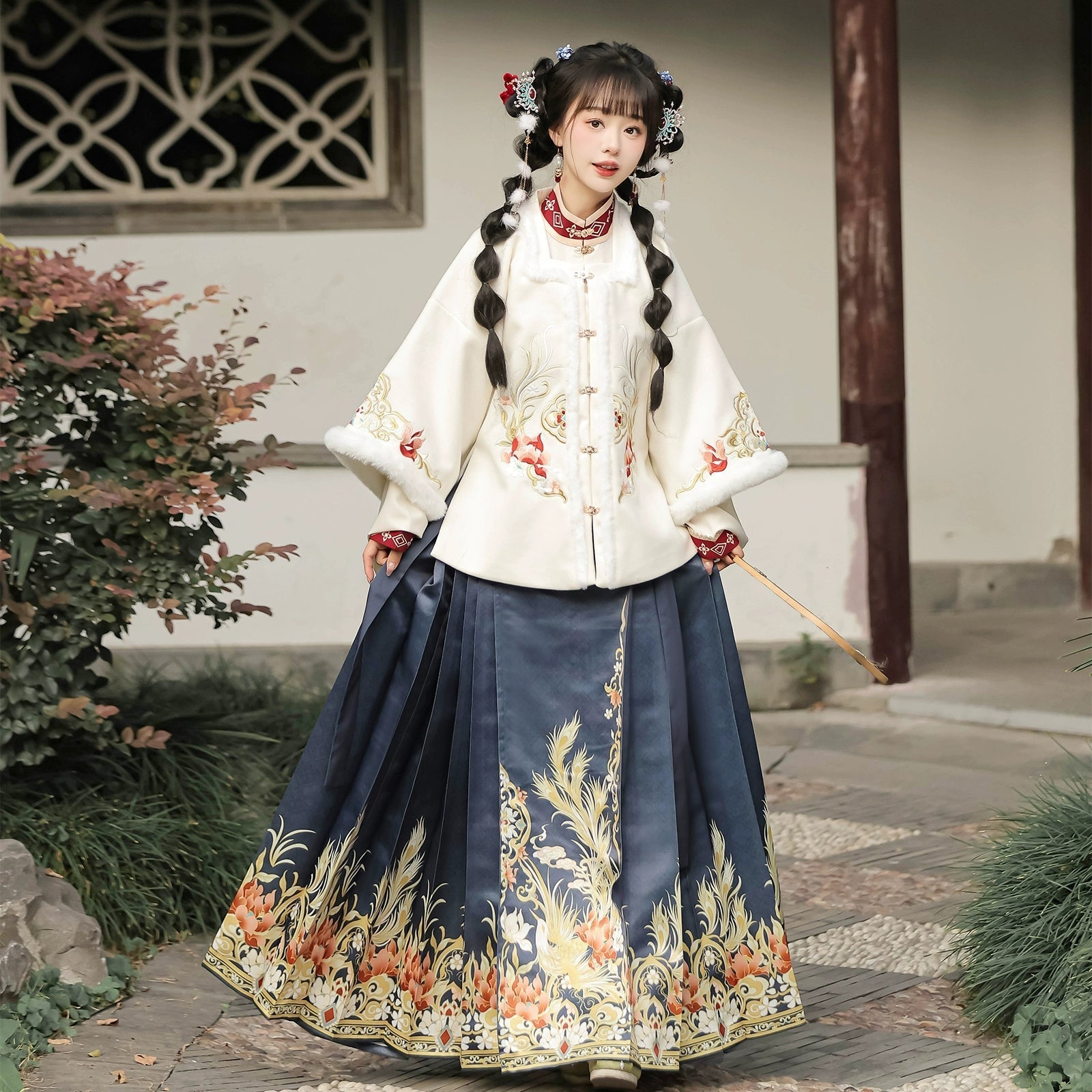(Final Sale)"岁岁年年"Ming- Dynasty Hanfu Set