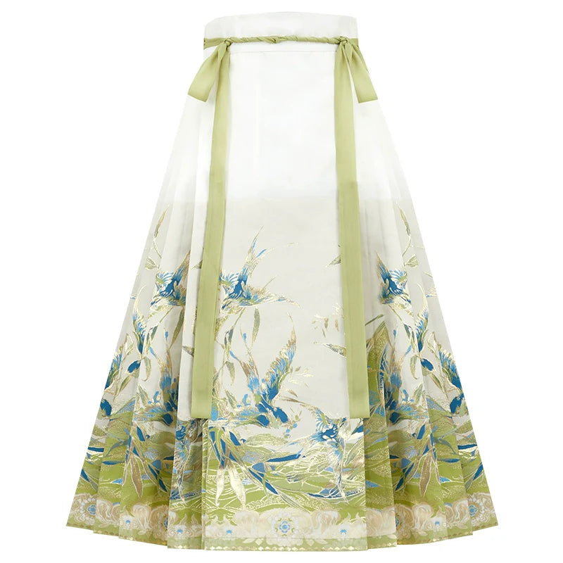 (Final Sale) "青鸟还川" Modern-style Hanfu Set