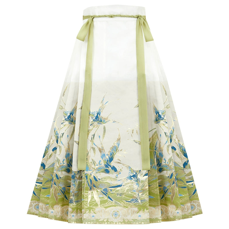 "青鸟还川" BLUEBIRD RETURNS MING DYNASTY HANFU SET