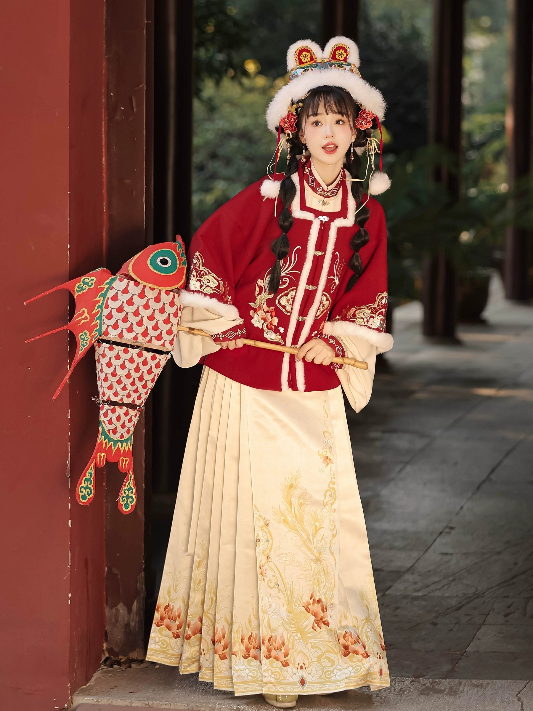 (Final Sale)"岁岁年年"Ming- Dynasty Hanfu Set