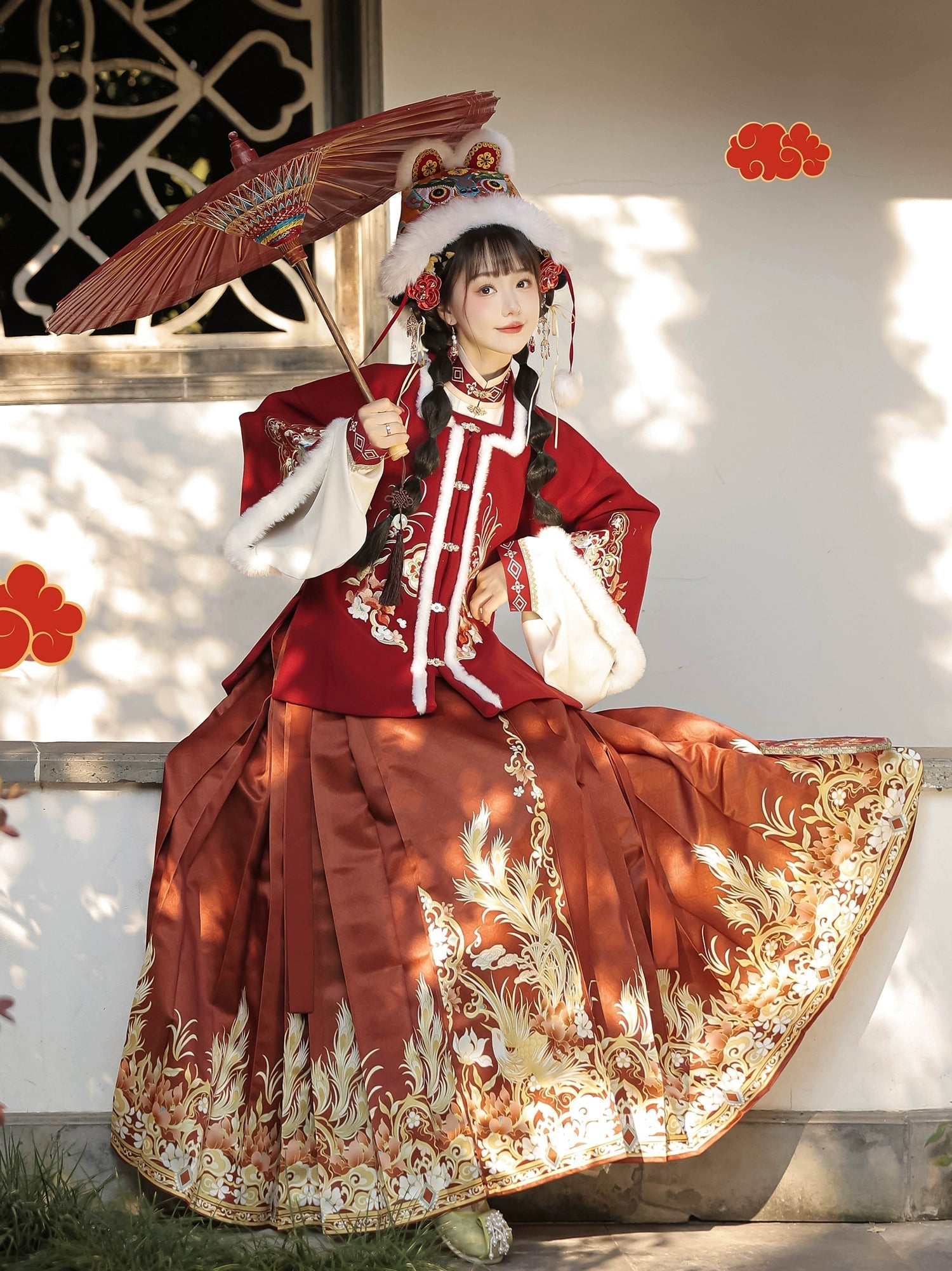 (Final Sale)"岁岁年年"Ming- Dynasty Hanfu Set