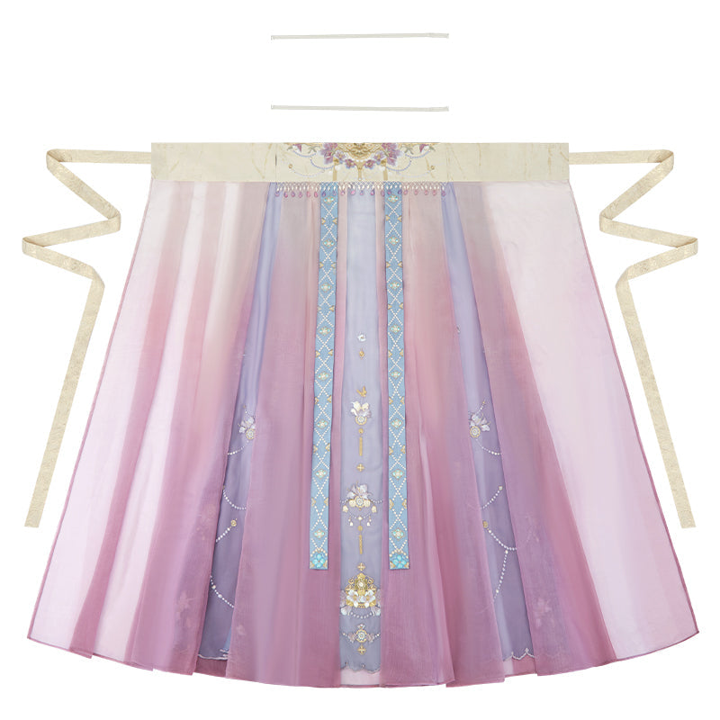 "无尽舜华" Embroidered Gradient Tang-style Hanfu