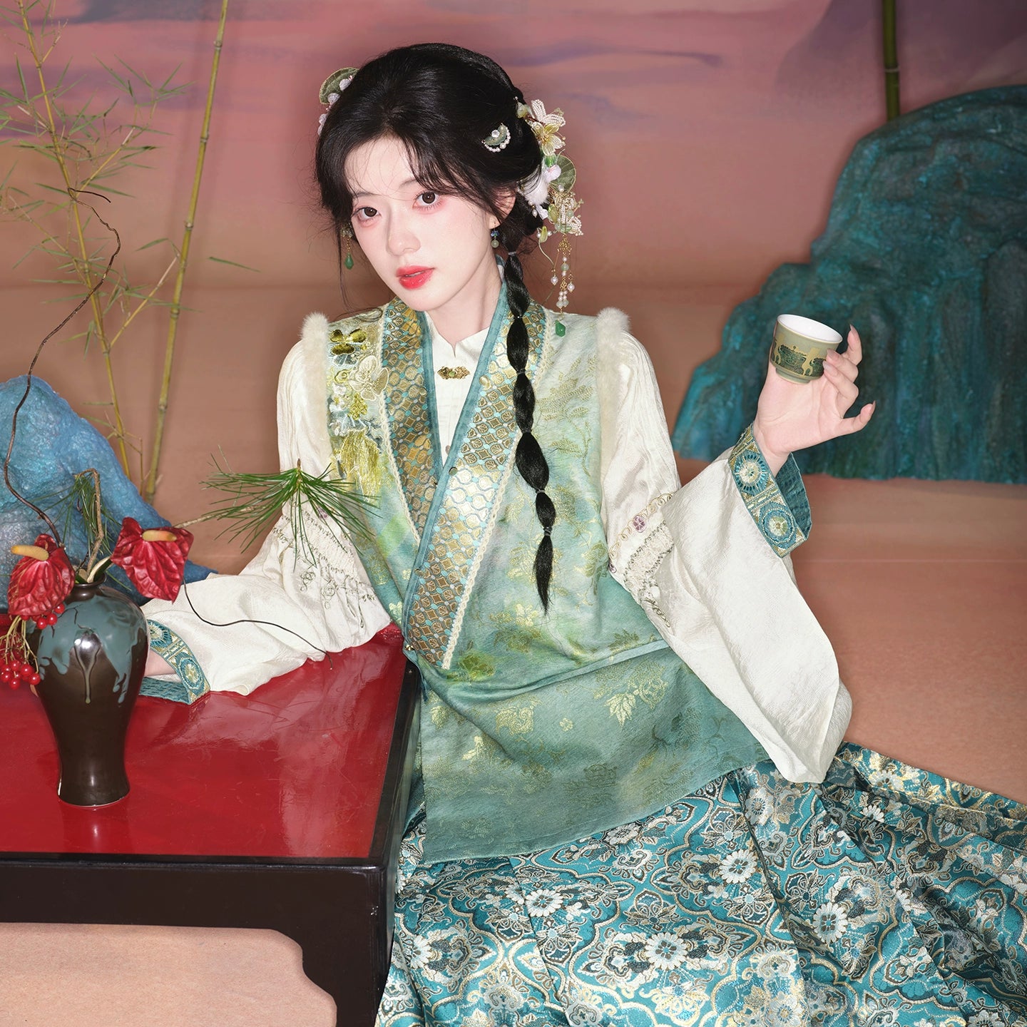 TWILIGHT BROCADE MING DYNASTY HANFU