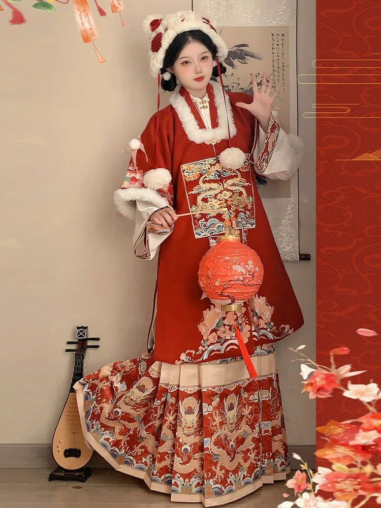 (Final Sale)"九霄龙吟"Ming-Dynasty Hanfu Set