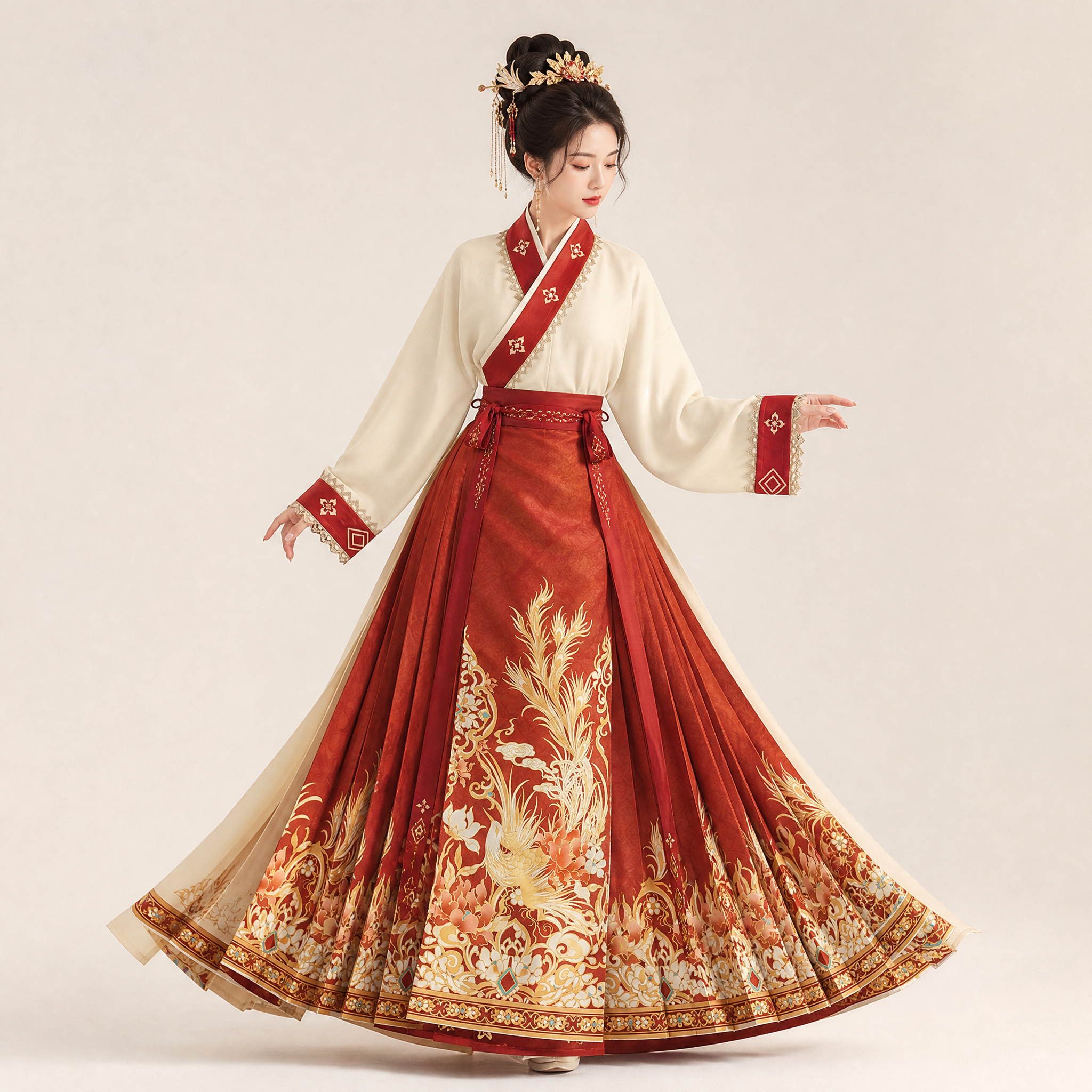 岁岁年年 Phoenix Brocade Mamian Set