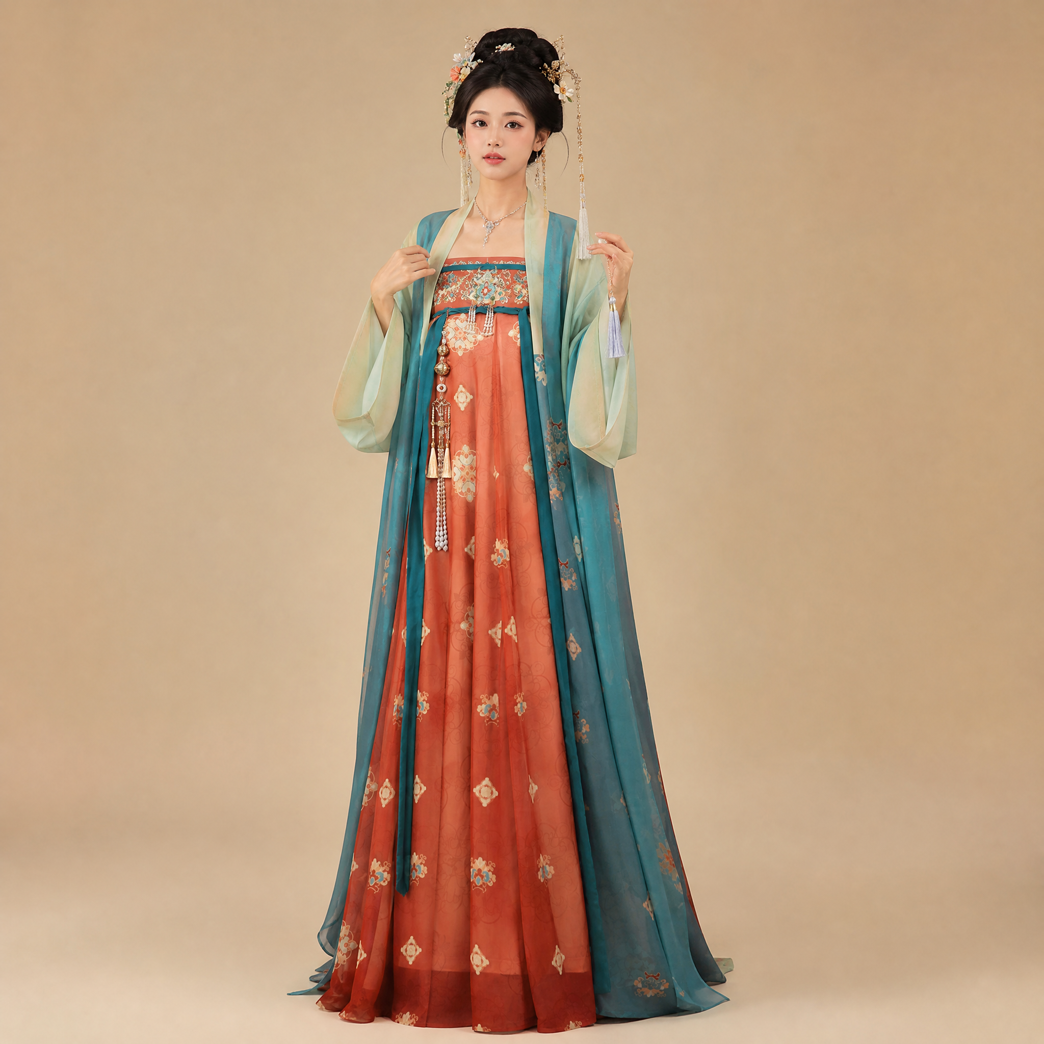 芳华国色 Tang-Style Qi Xiong Set