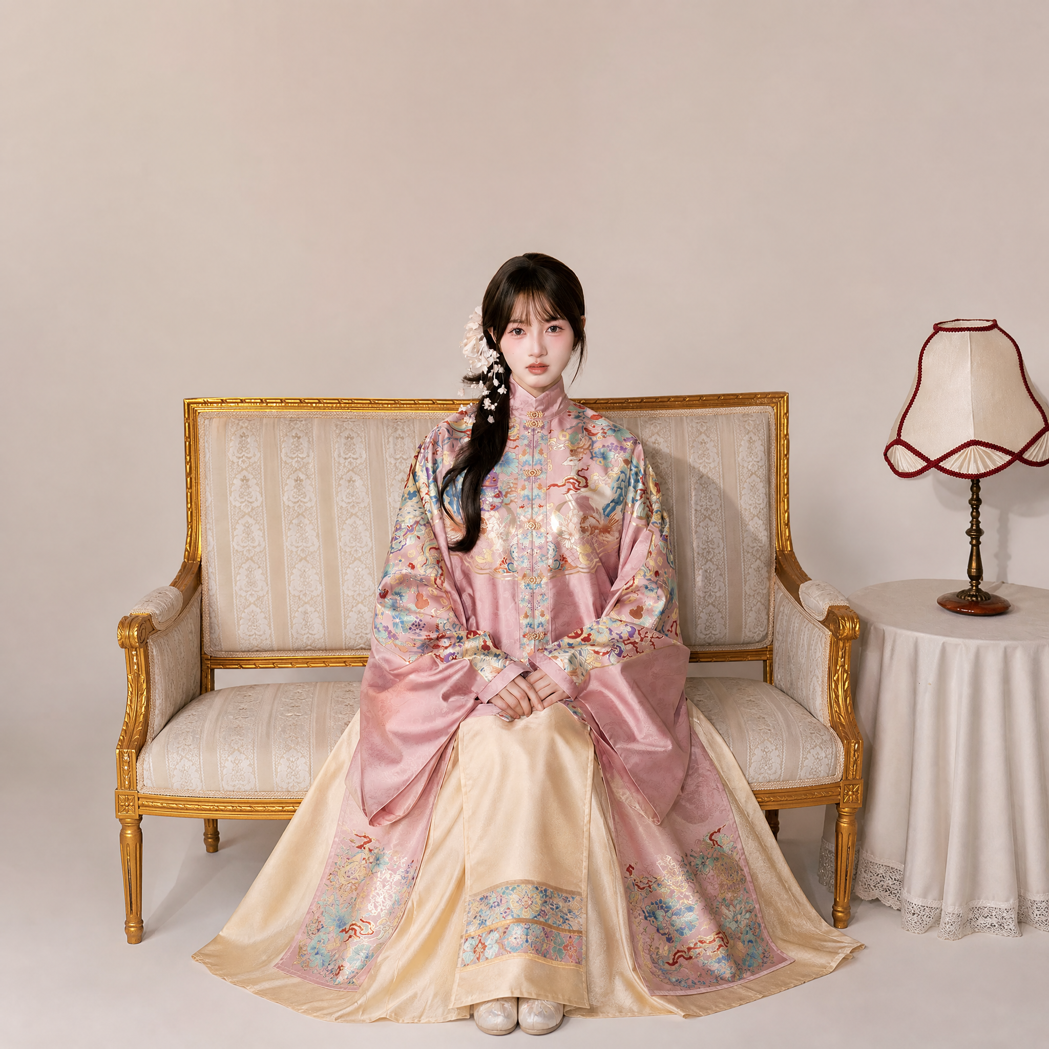 Ming-Style Brocade Mamian Set