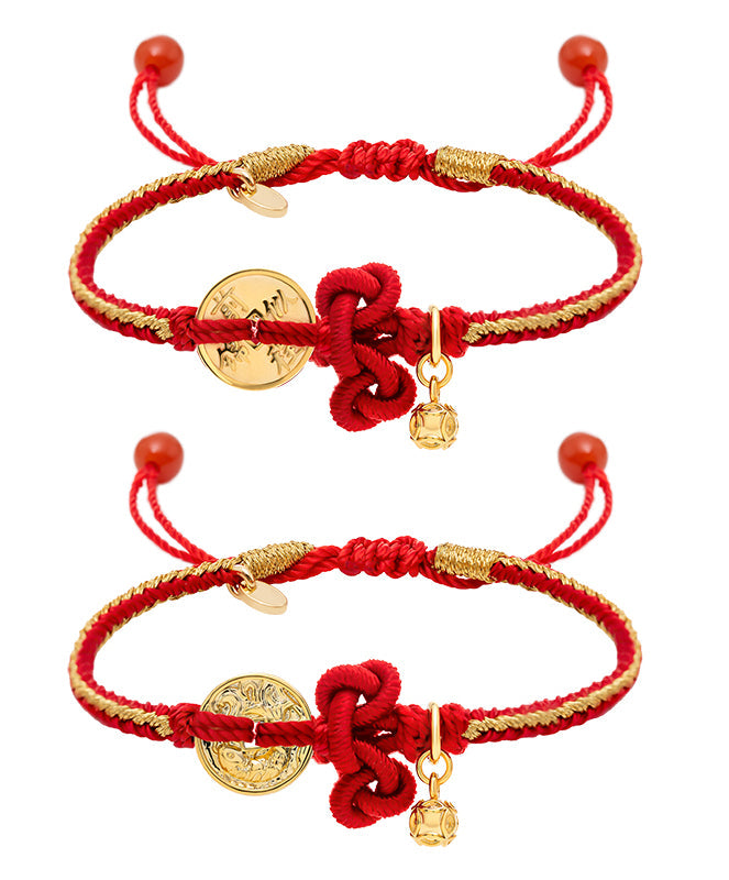 "Bright Future 前程似锦" Top Scholar Woven Red String Bracelet