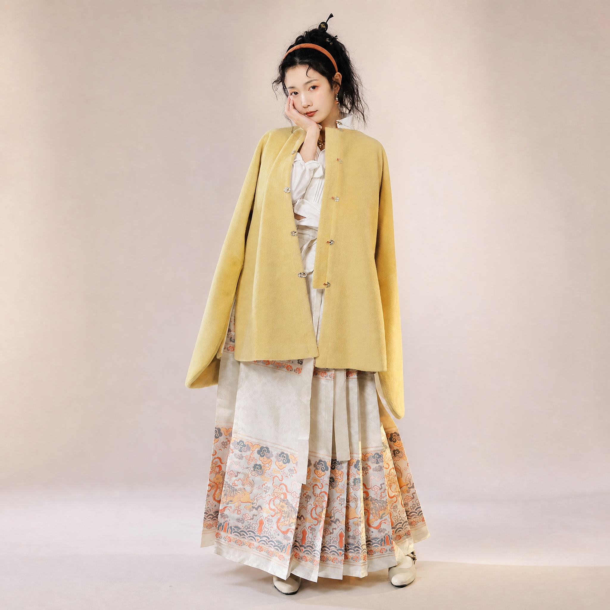 狮子球 Mamian Skirt Set