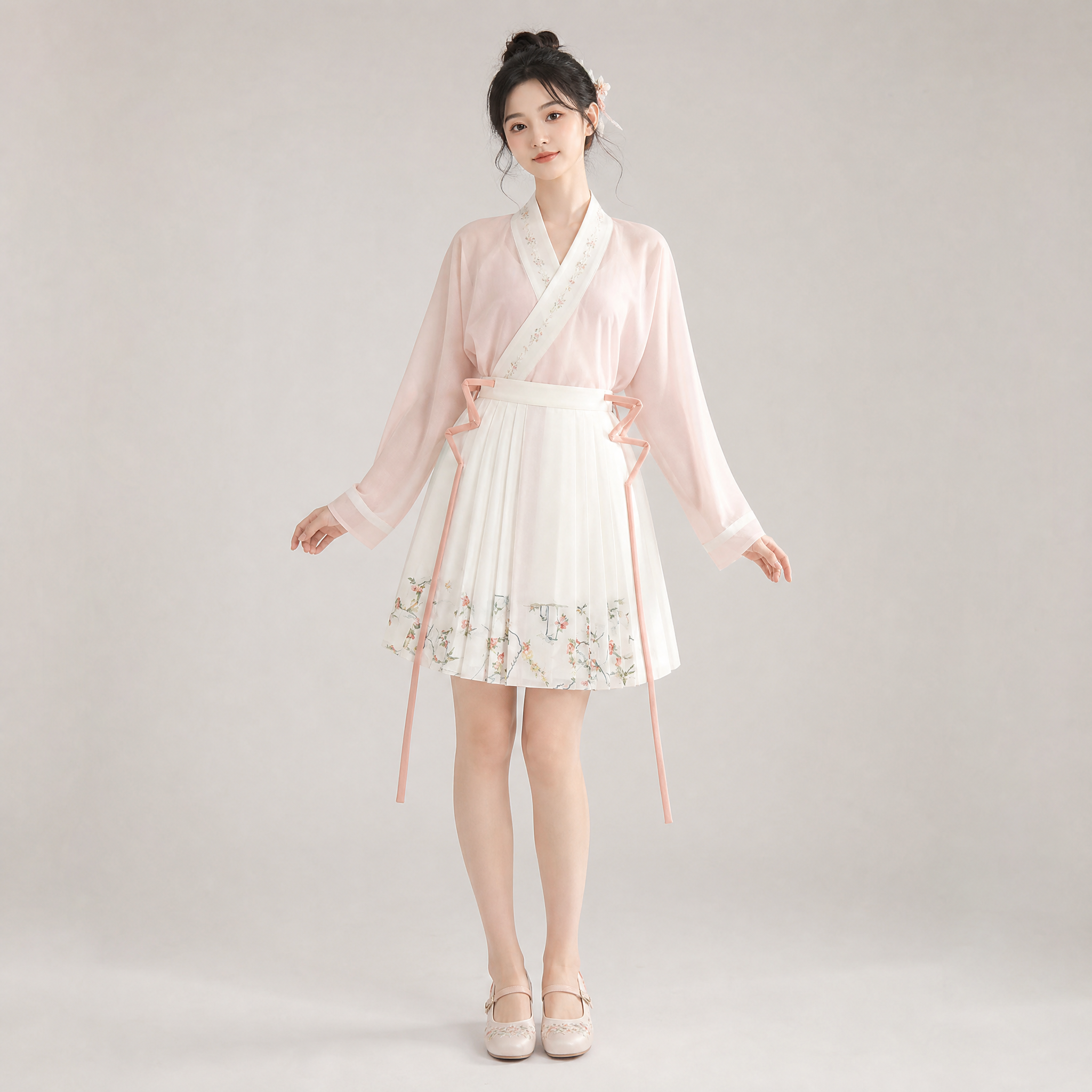 Moonlit Blossom Mamian Skirt Set