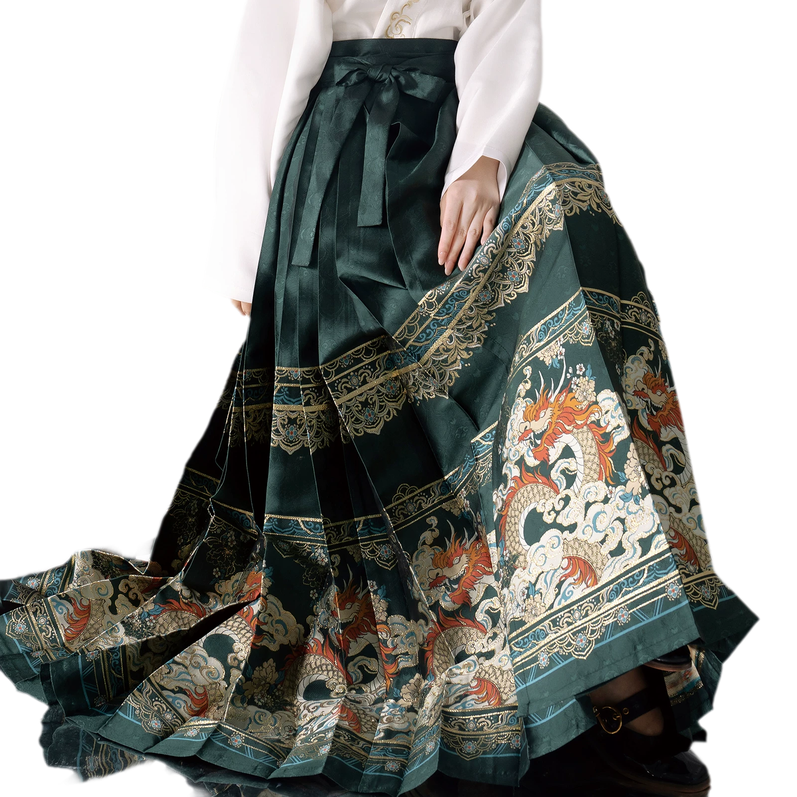游龙踏雪 Brocade Mamian Skirt Set