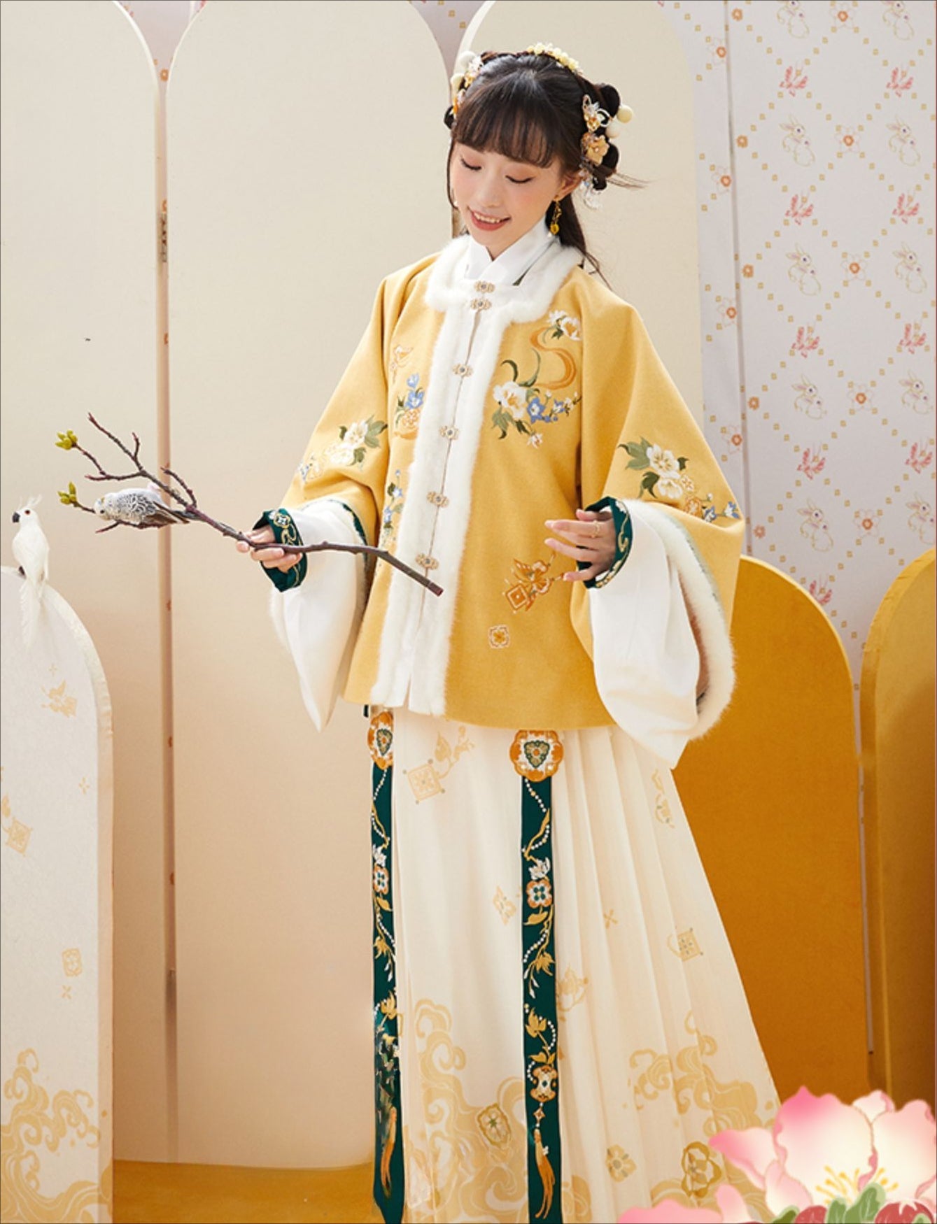 "秋海棠露" Ming Dynasty Hanfu Set