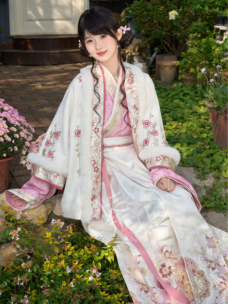 [凤庭飞花] PHOENIX COURT BLOOM - EMBROIDERED HANFU SET