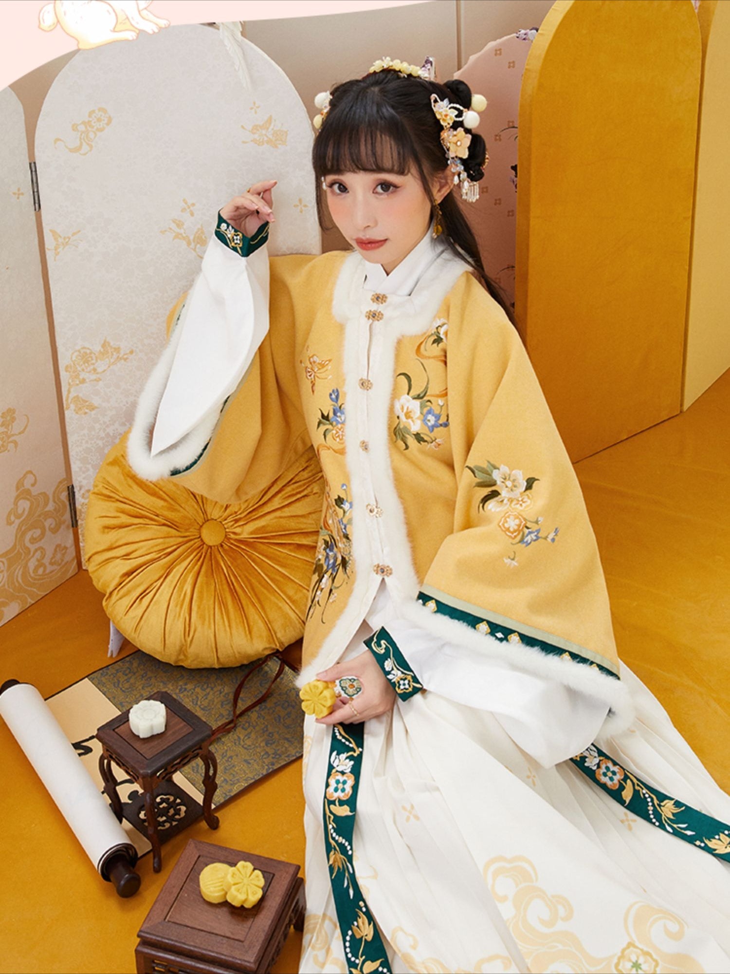 "秋海棠露" Ming Dynasty Hanfu Set