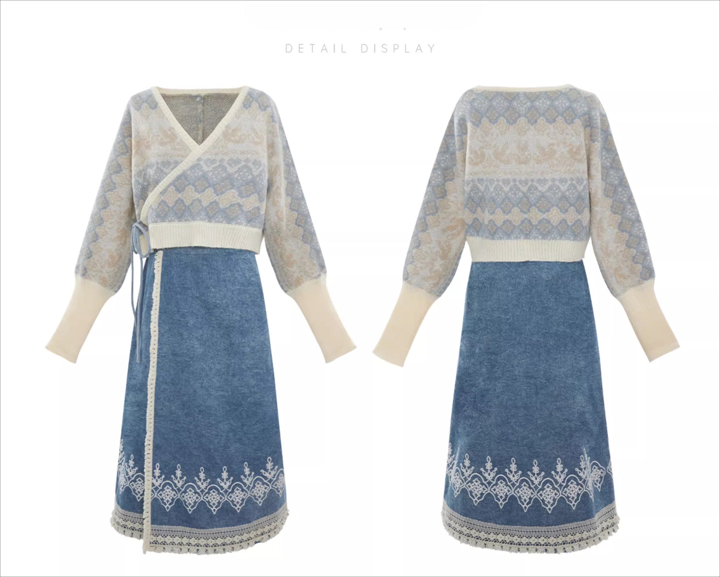 AUTUMN RIVER JACQUARD MODERN HANFU