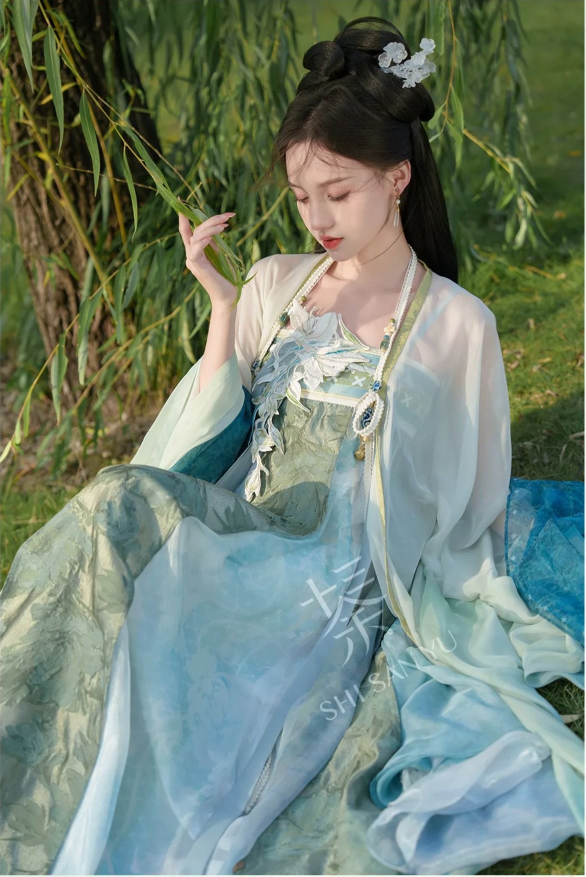 "藻景幽兰" Tang Dynasty Hanfu Set