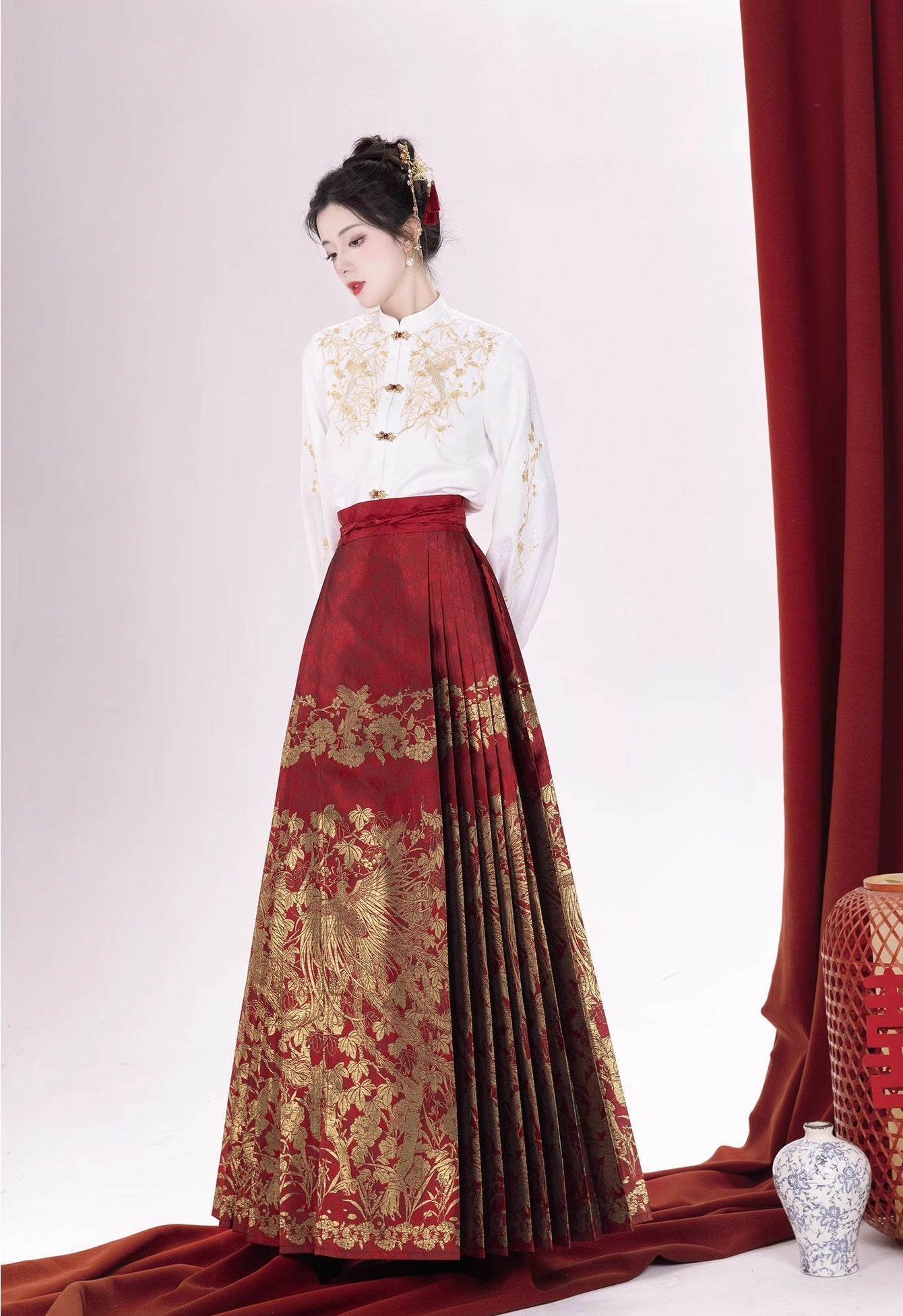 (Final Sale) "梧凤之鸣"Ming-Dynasty Hanfu Set