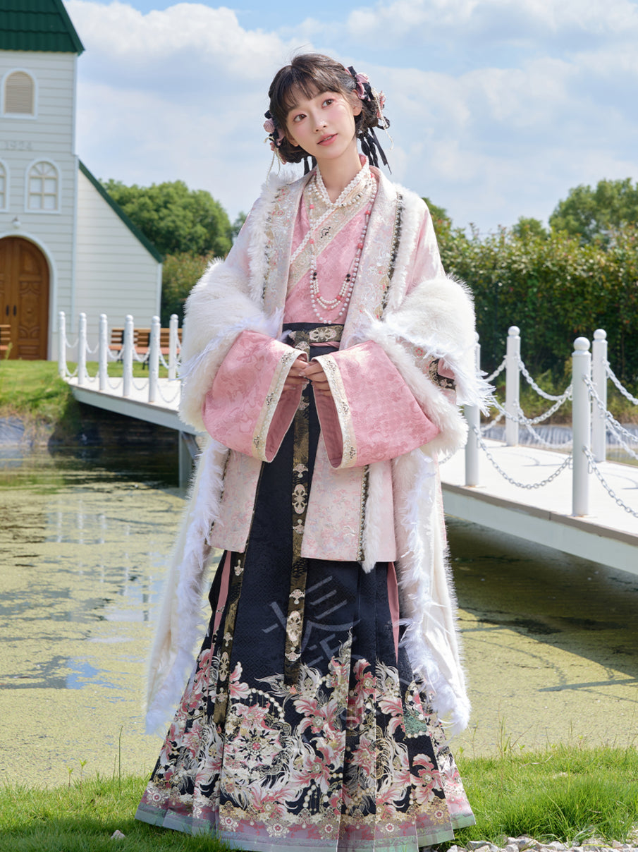 [凤羽芙蓉] PHOENIX FEATHER EMBROIDERED GOLD HANFU SET