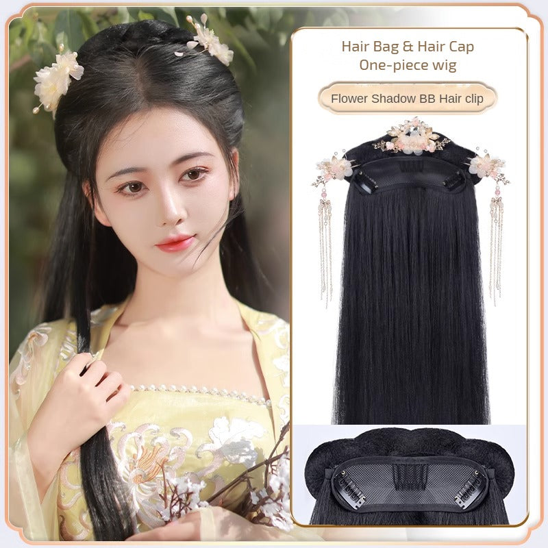 花影 HUAYING Hair Clip One-piece Wig Hairpiece