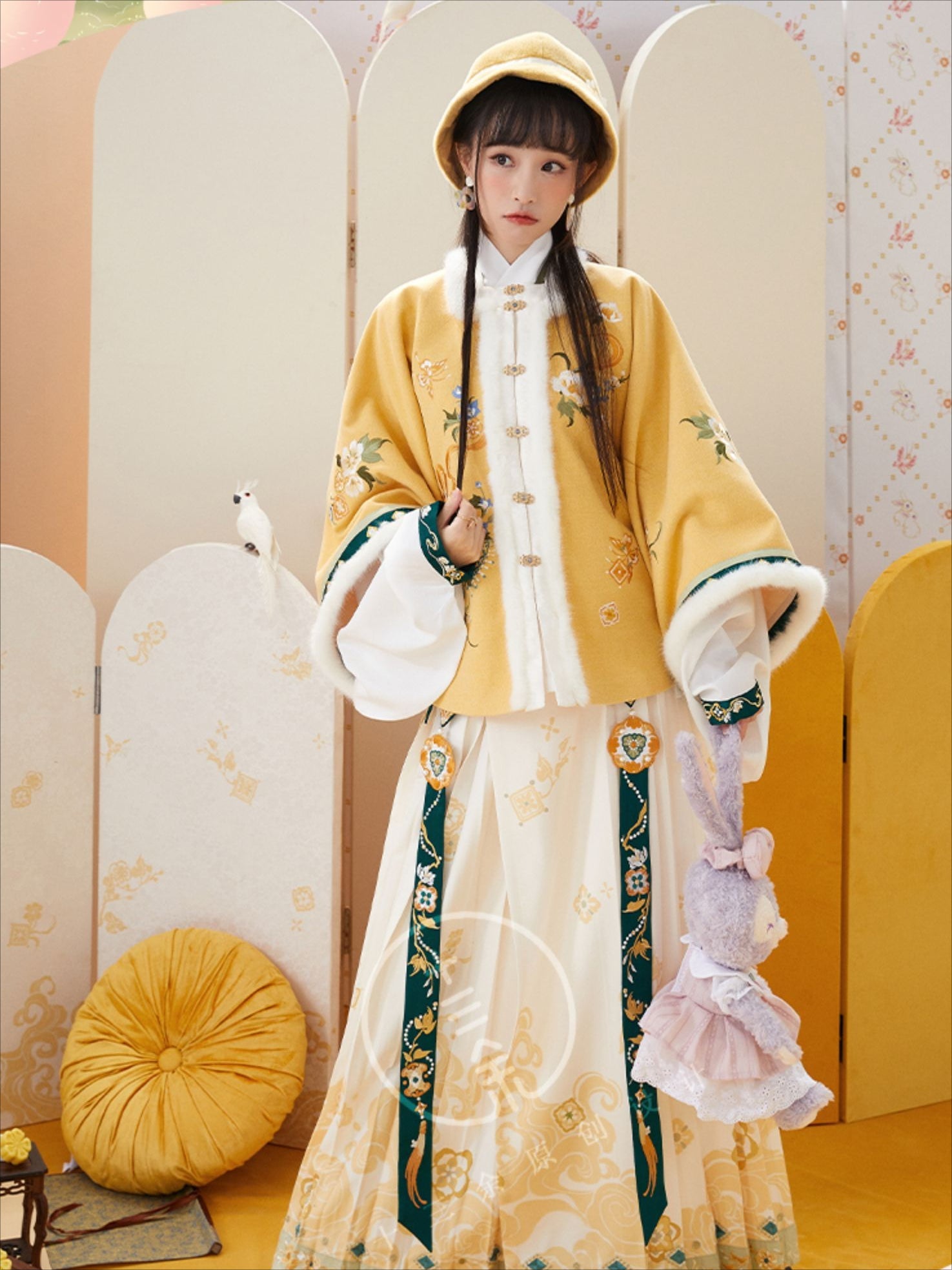 "秋海棠露" Ming Dynasty Hanfu Set