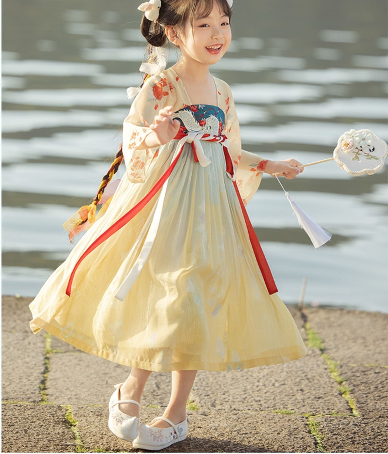 "长命缕·龙女" Hanfu for Kids