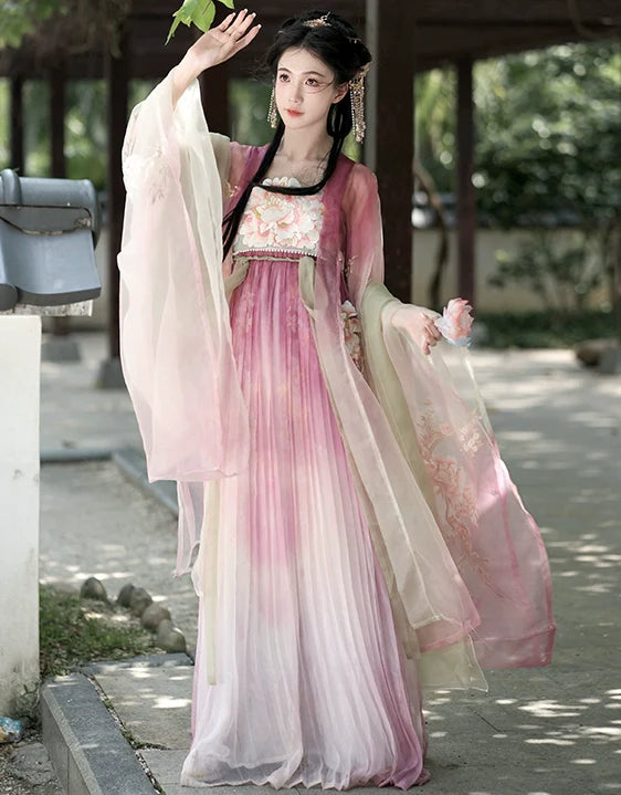 "桃花神"Tang-Dynasty Hanfu Set