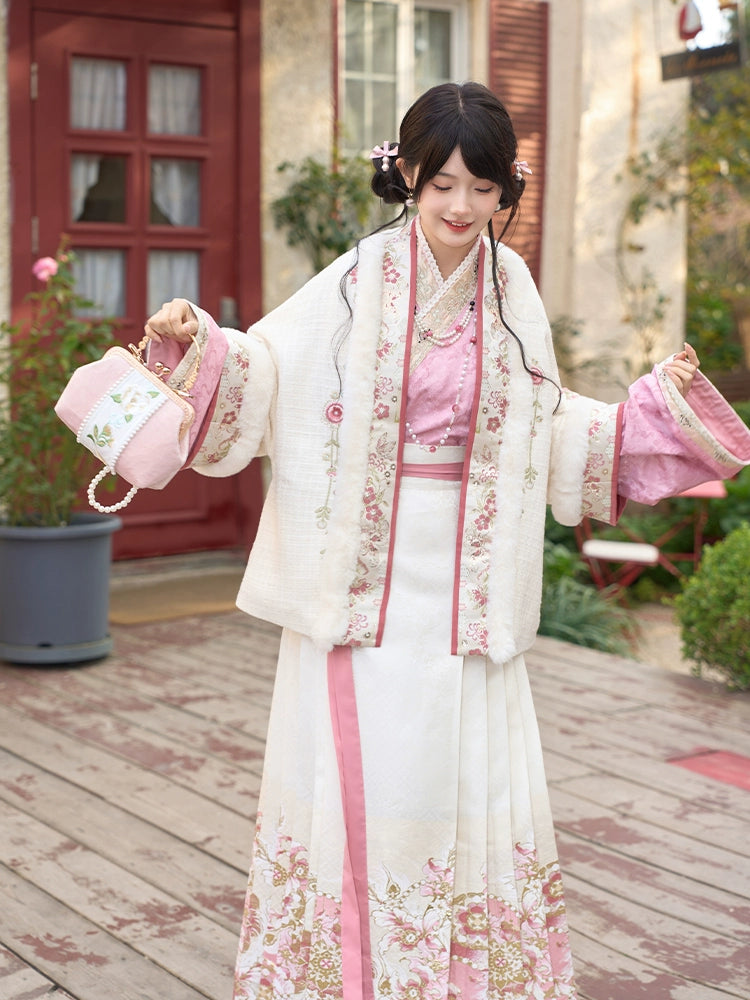 [凤庭飞花] PHOENIX COURT BLOOM - EMBROIDERED HANFU SET