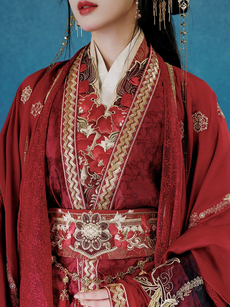 "灼灼相思" Wedding Hanfu Set