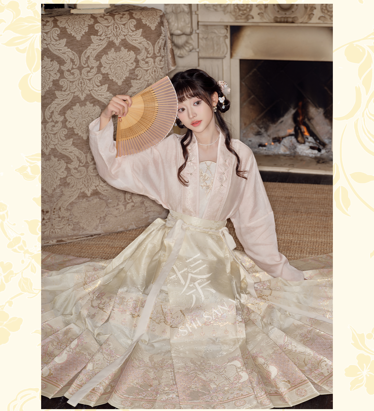 "盈光" Modern-style Hanfu Set