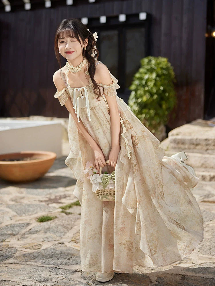 “花洲归处”Modern-style Hanfu Dress