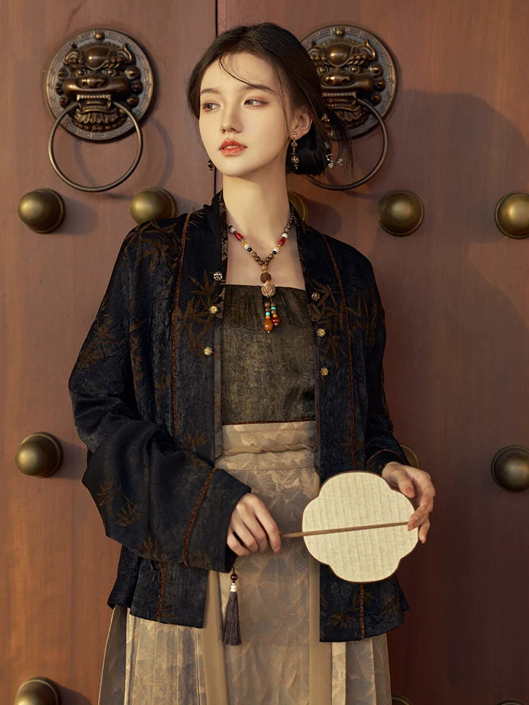 "梧桐诗篇" Modern-style Hanfu Set