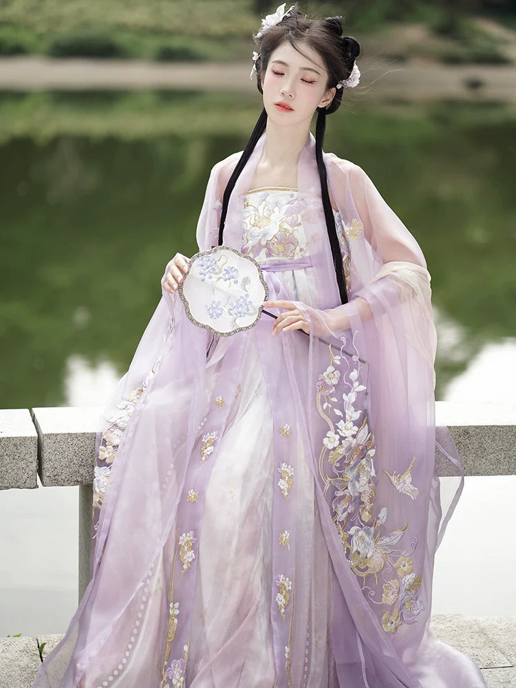 "繁花佛面"Tang-Dynasty Hanfu Set