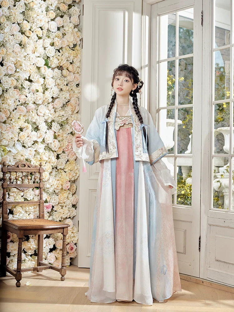 "时晴海棠" Modern-style Hanfu Set