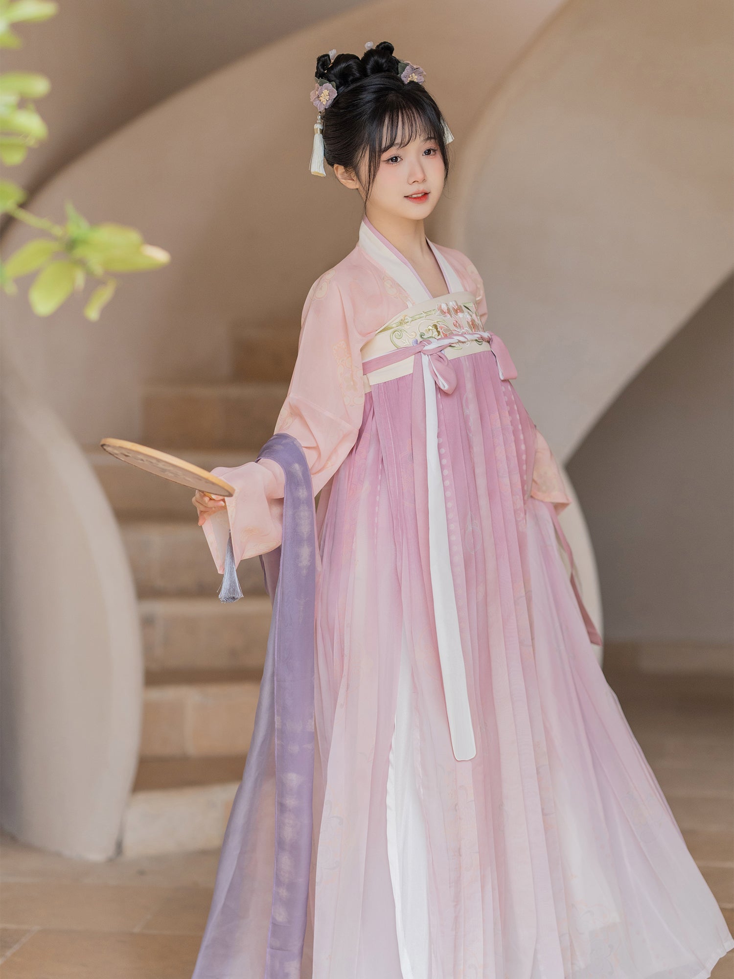 "垂丝海棠" Tang Dynasty Style Hanfu Set