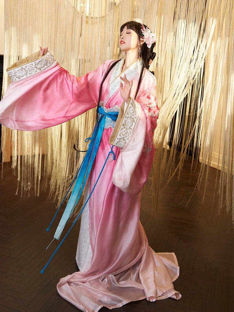 "荷兮" Jin Dynasty Hanfu Set