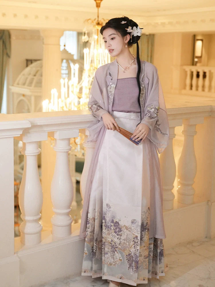 "藤花幽梦" Modern-style Hanfu Set