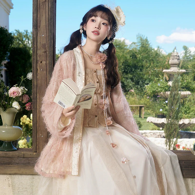 "桃雾朝烟" Modern Hanfu Set