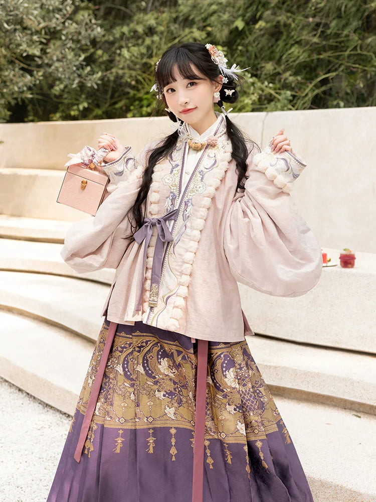 "紫釉金霜" Modern Hanfu Set