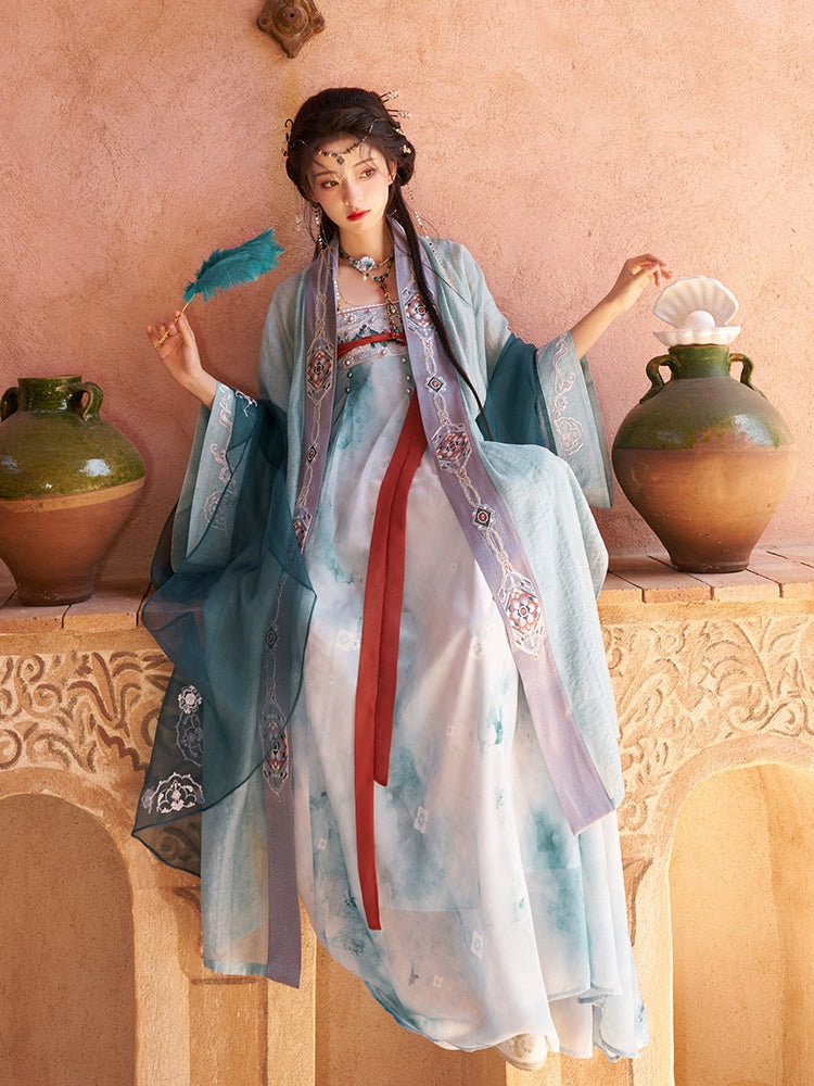 "沧海明珠" Modern-style Hanfu Set