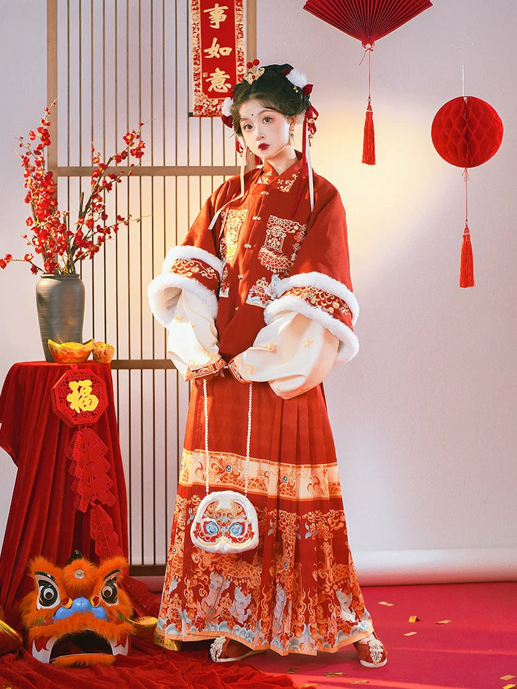 "龙宝送福"Ming-Dynasty Hanfu Set