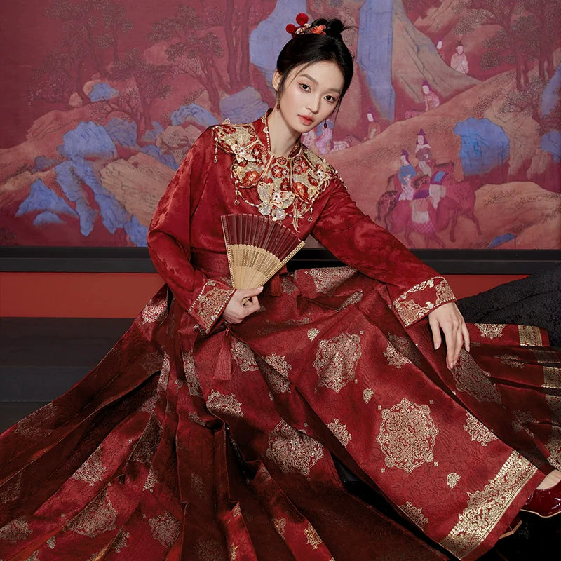 "瑞香宝相" Modern-style Hanfu Set