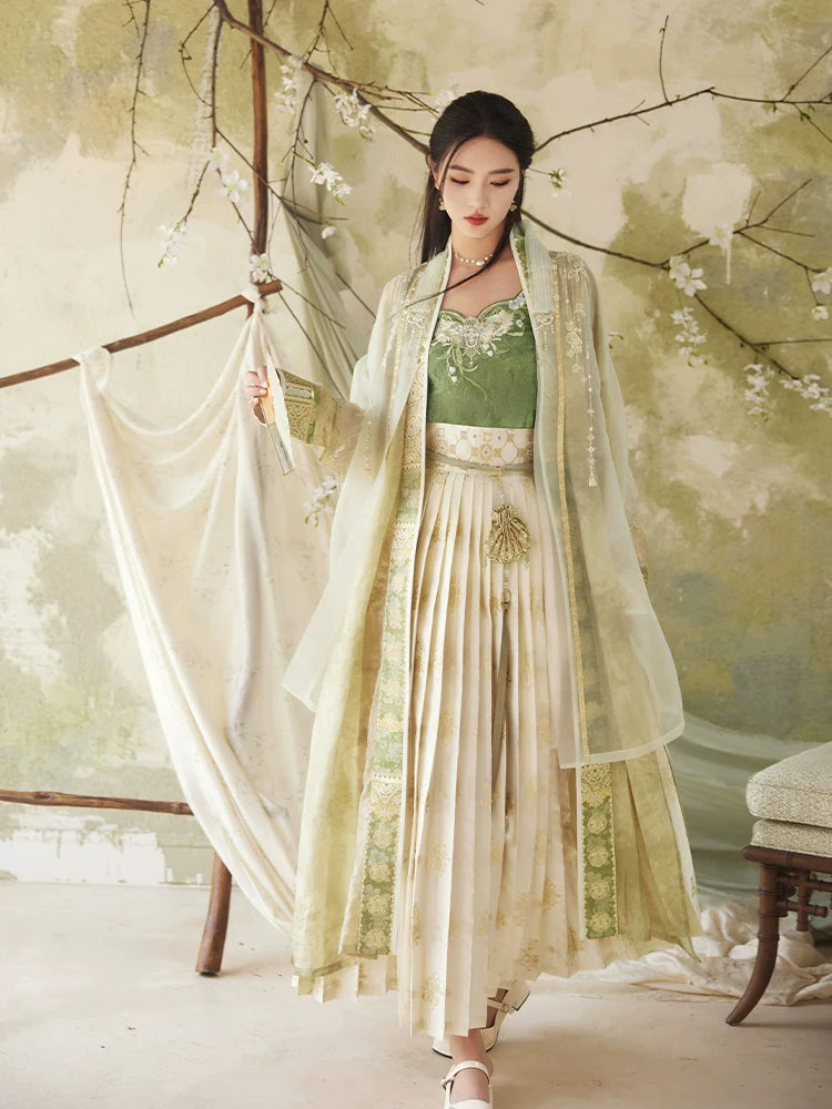 "四弦相思" Modern-style Hanfu Set