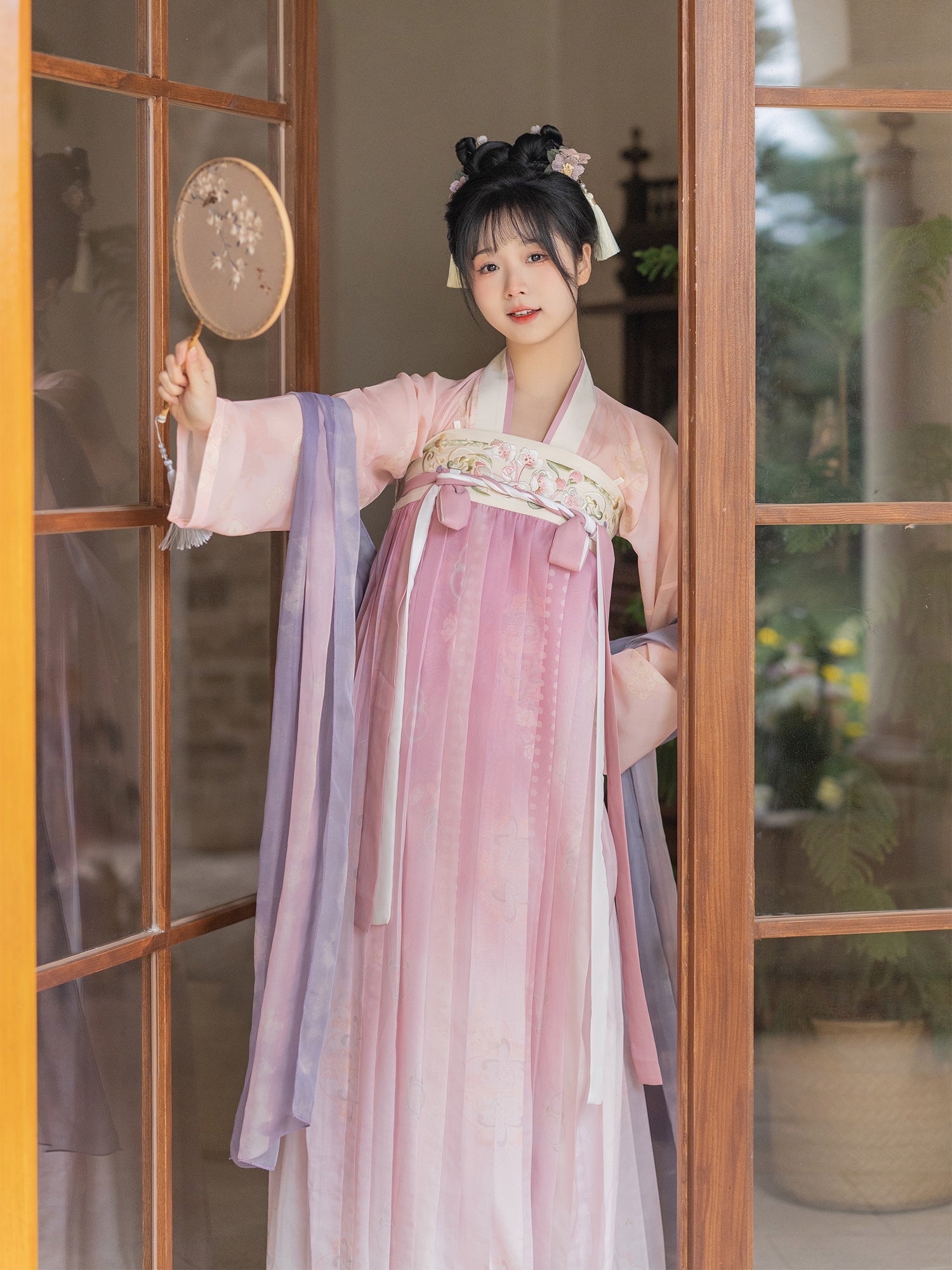 "垂丝海棠" Tang Dynasty Style Hanfu Set