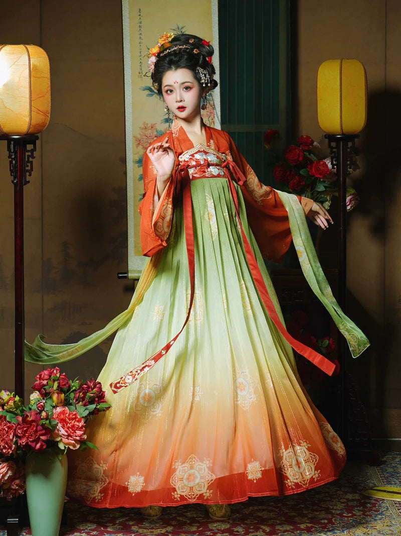 "胭脂"Tang-Dynasty Hanfu Set