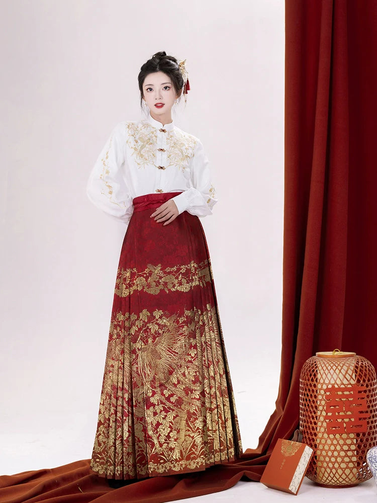 (Final Sale) "梧凤之鸣"Ming-Dynasty Hanfu Set